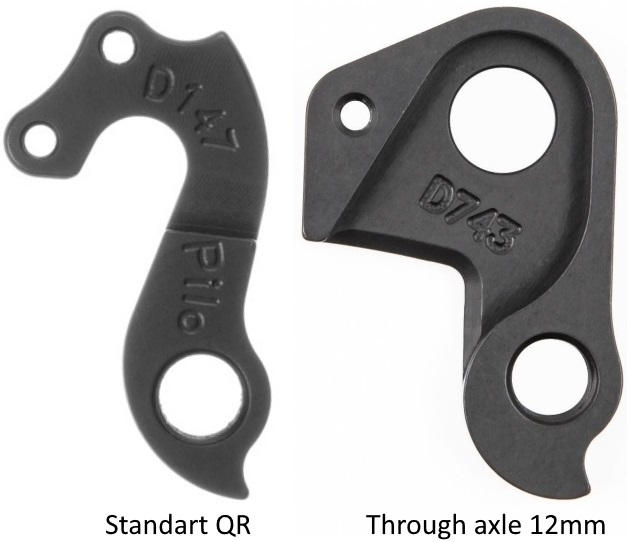 Standart QR vs 10 mm vs 12mm derailleur hangers